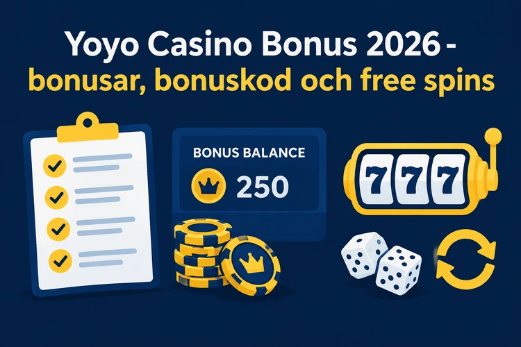 Yoyo Casino Bonus 2026 - bonusar, bonuskod och free spins